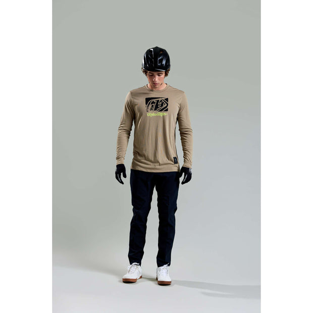 SKYLINE LONG SLEEVE RIDE TEE SCRUBBED TIMBER