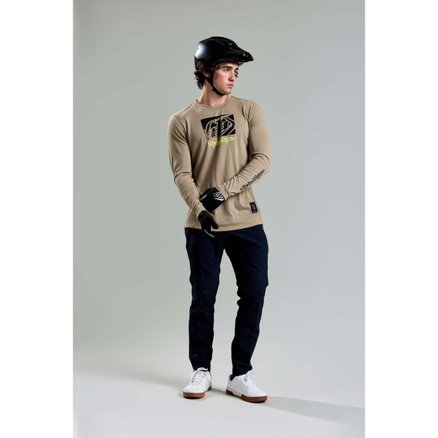 SKYLINE LONG SLEEVE RIDE TEE SCRUBBED TIMBER