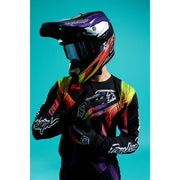 SE5 ECE CARBON HELMET STRIPES BLACK / PURPLE