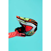 SE5 ECE COMPOSITE HELMET STRIPES BLACK / INFRA RED