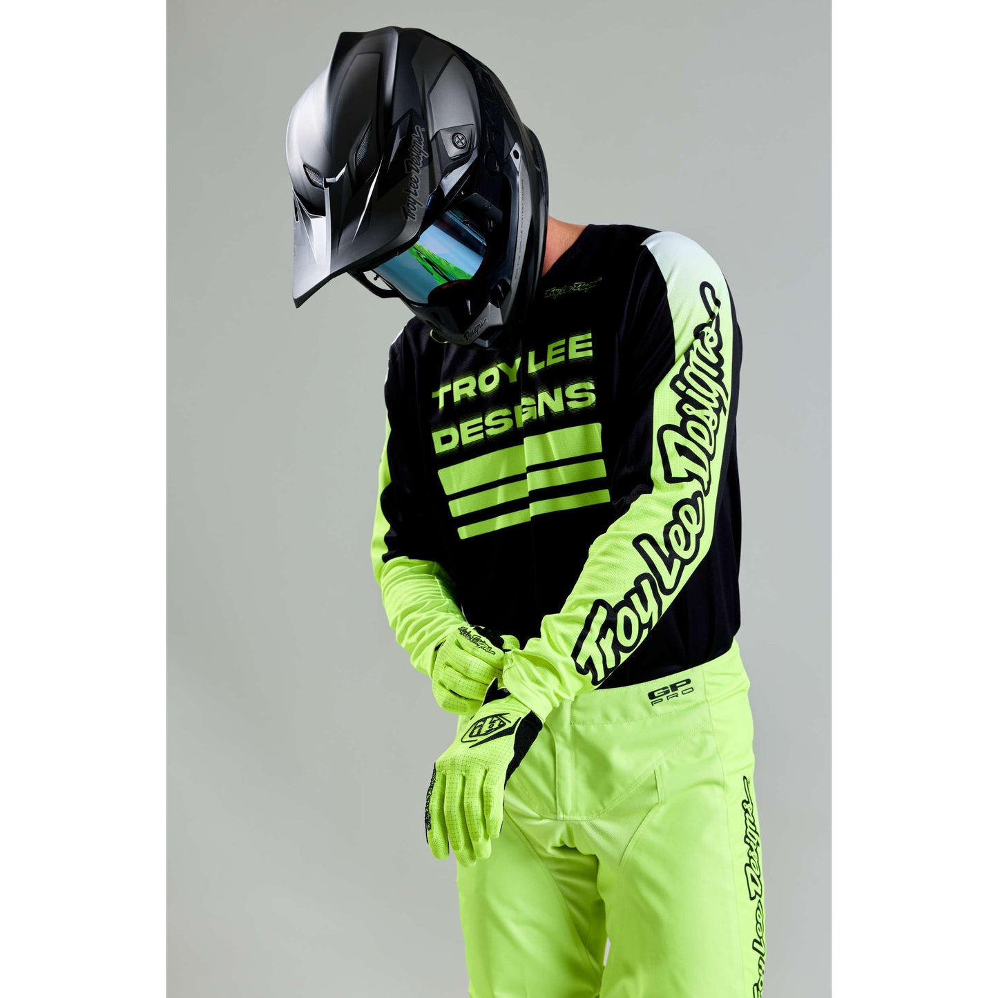 GP PRO JERSEY SEGMENT BLACK / FLO YELLOW