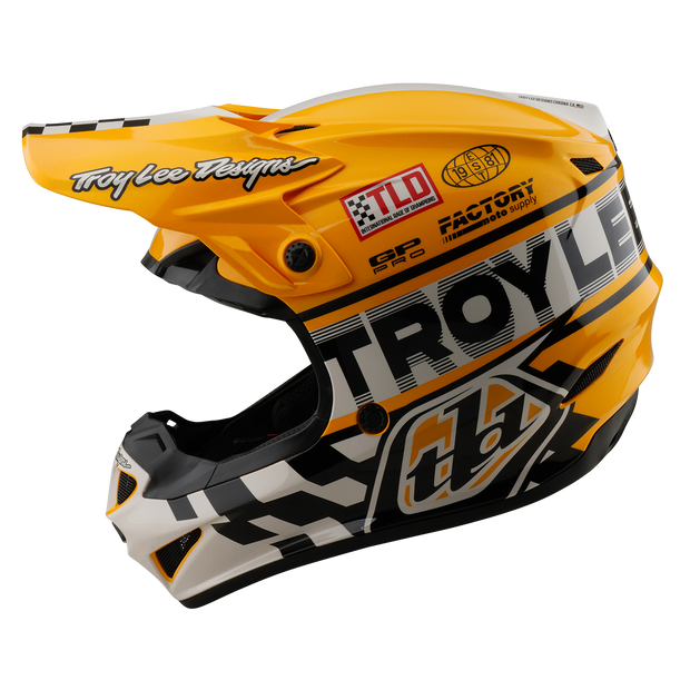 GP PRO HELMET FIFTY-50 WHITE / GOLD