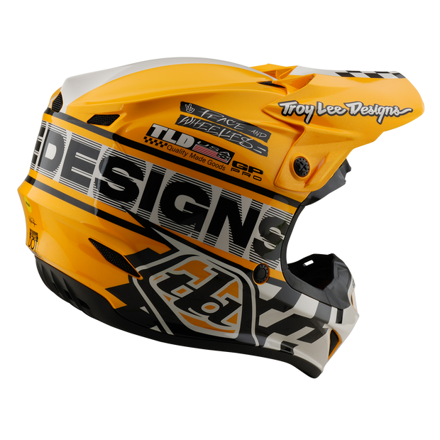 YOUTH GP PRO HELMET FIFTY-50 WHITE / GOLD