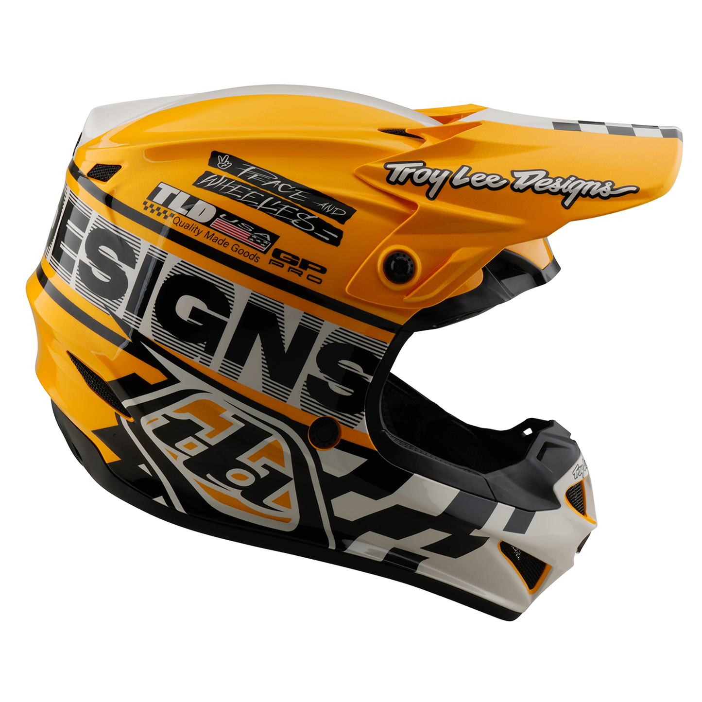 YOUTH GP PRO HELMET FIFTY-50 WHITE / GOLD
