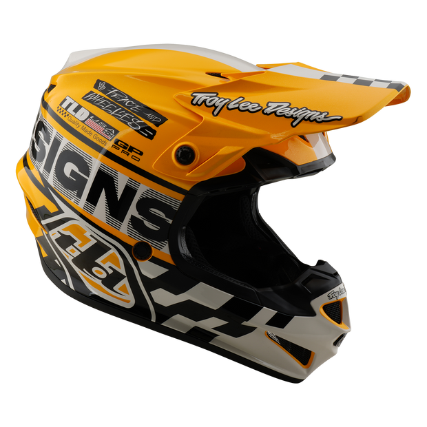 YOUTH GP PRO HELMET FIFTY-50 WHITE / GOLD