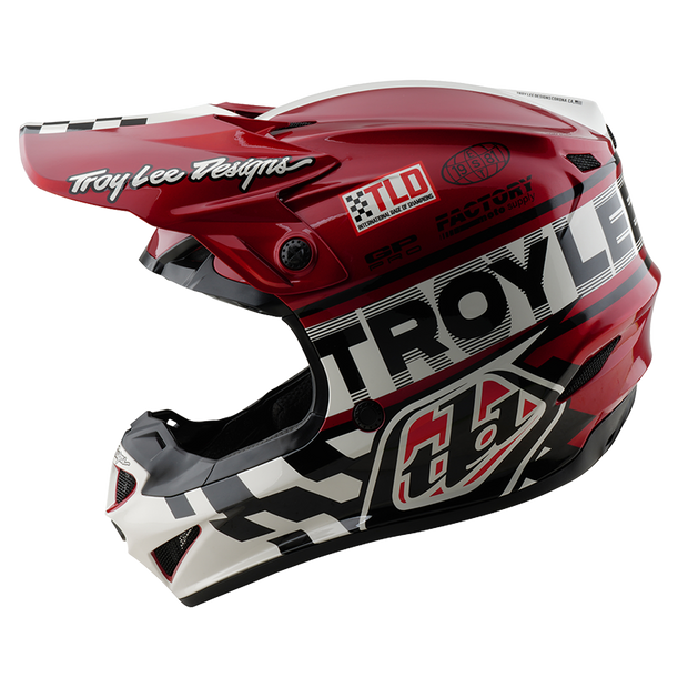 YOUTH GP PRO HELMET FIFTY-50 WHITE / RED