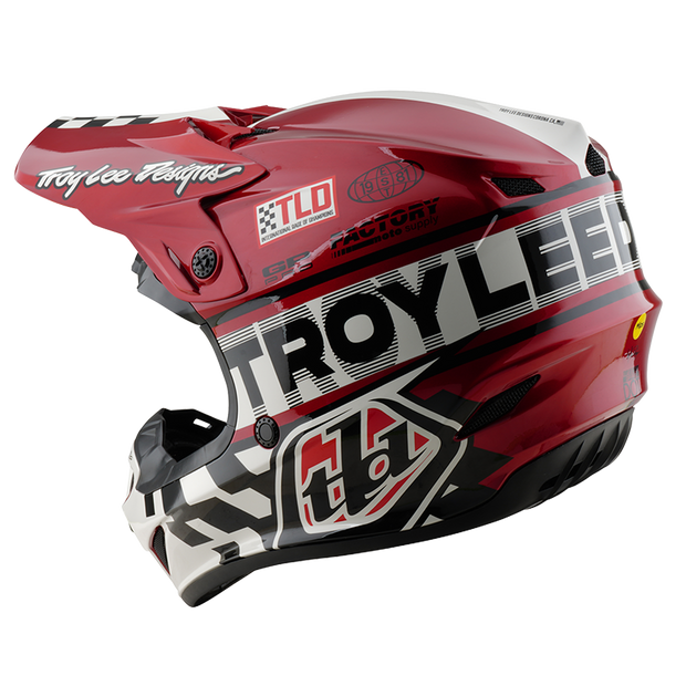 YOUTH GP PRO HELMET FIFTY-50 WHITE / RED