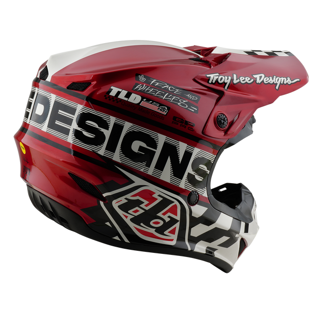 YOUTH GP PRO HELMET FIFTY-50 WHITE / RED