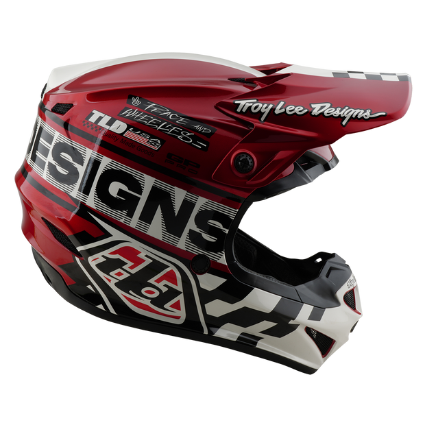 YOUTH GP PRO HELMET FIFTY-50 WHITE / RED