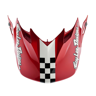 GP PRO VISOR FIFTY-50 WHITE / RED