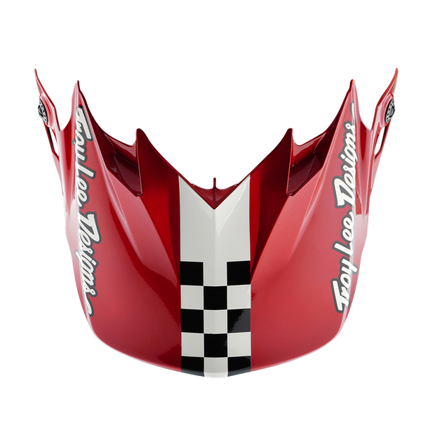 GP PRO VISOR FIFTY-50 WHITE / RED