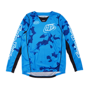 YOUTH GP PRO JERSEY BLOTTED BRIGHT BLUE