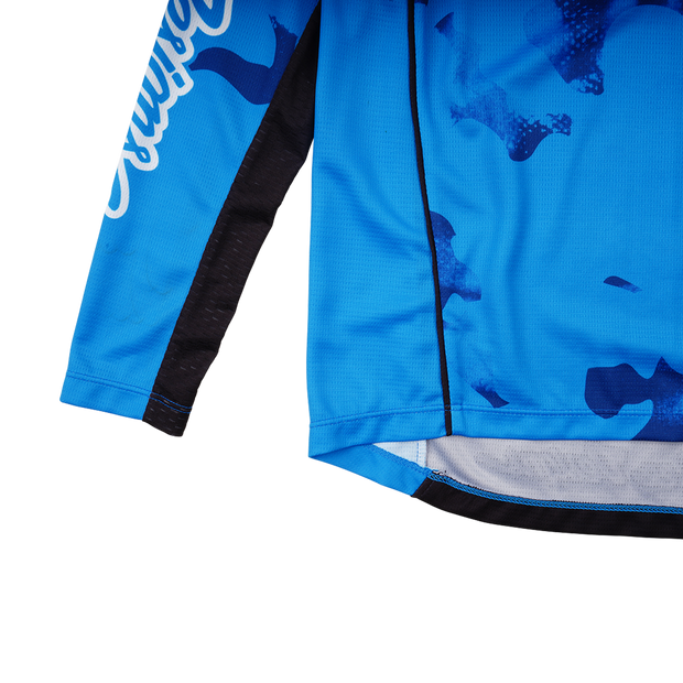 YOUTH GP PRO JERSEY BLOTTED BRIGHT BLUE