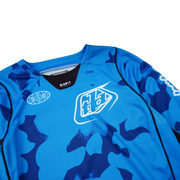 YOUTH GP PRO JERSEY BLOTTED BRIGHT BLUE