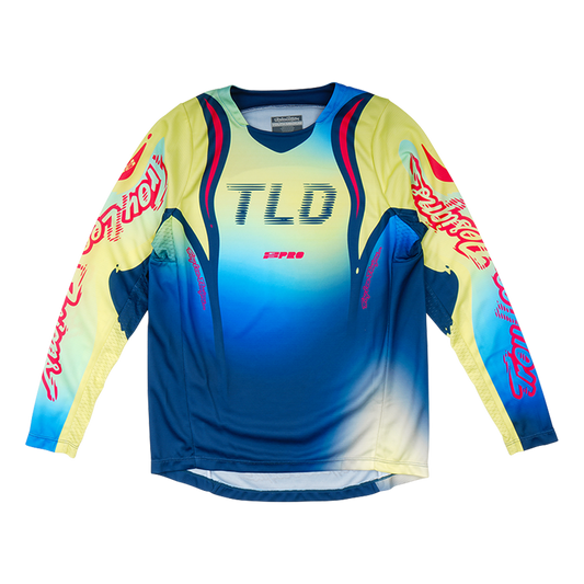 YOUTH GP PRO JERSEY DRIP GLO YELLOW / DARK NAVY