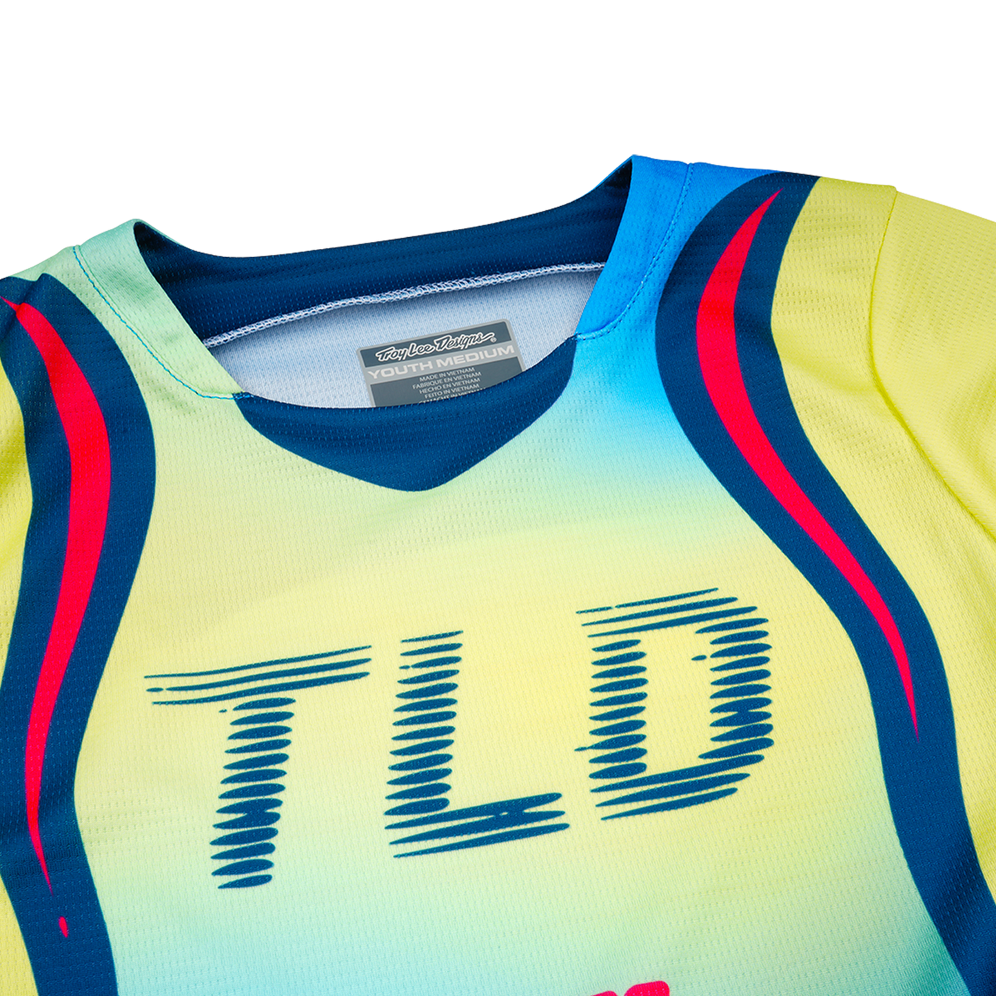 YOUTH GP PRO JERSEY DRIP GLO YELLOW / DARK NAVY
