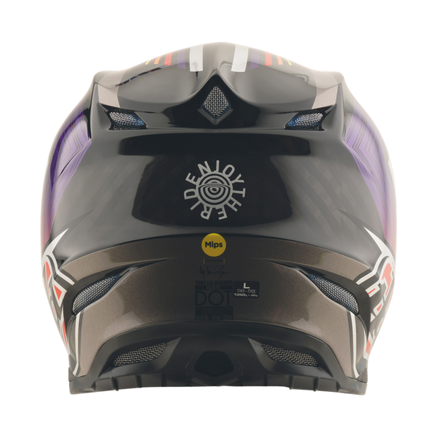 SE5 ECE CARBON HELMET STRIPES BLACK / PURPLE