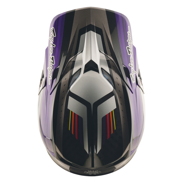 SE5 ECE CARBON HELMET STRIPES BLACK / PURPLE
