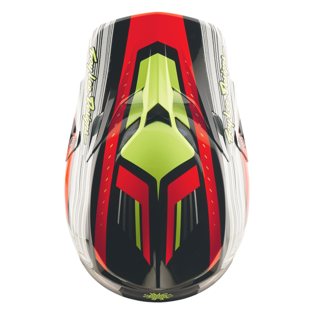 SE5 ECE COMPOSITE HELMET STRIPES BLACK / INFRA RED