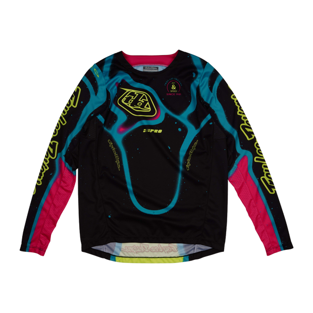 YOUTH GP PRO JERSEY MEMBRANE BLACK / GLO YELLOW