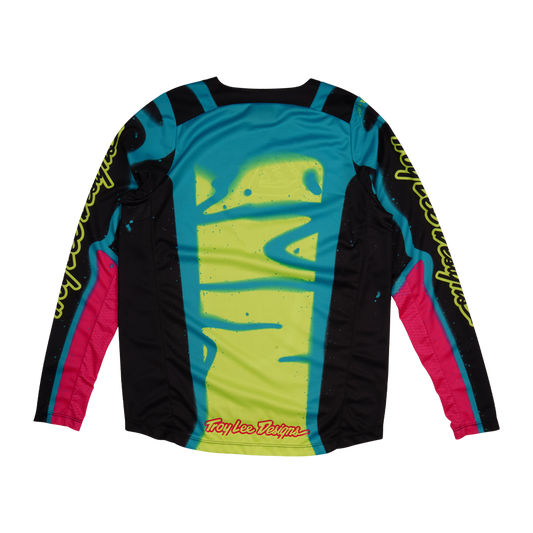 YOUTH GP PRO JERSEY MEMBRANE BLACK / GLO YELLOW