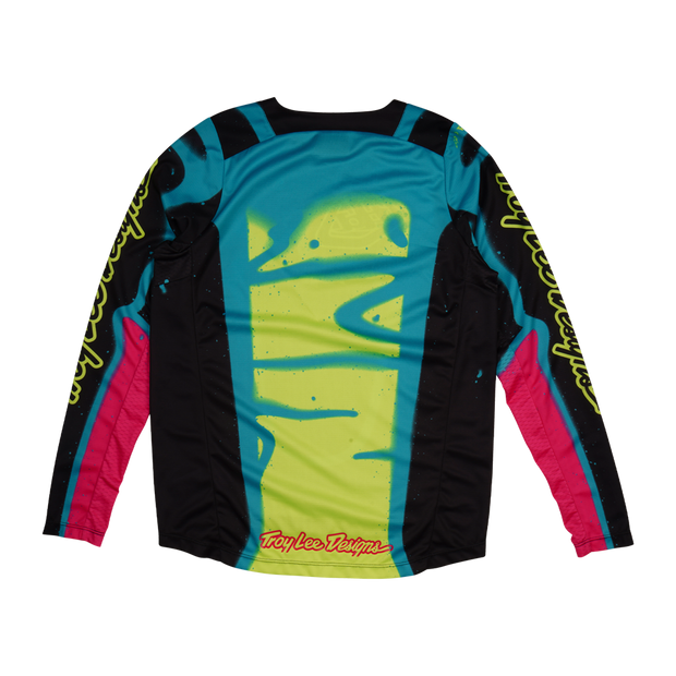 YOUTH GP PRO JERSEY MEMBRANE BLACK / GLO YELLOW