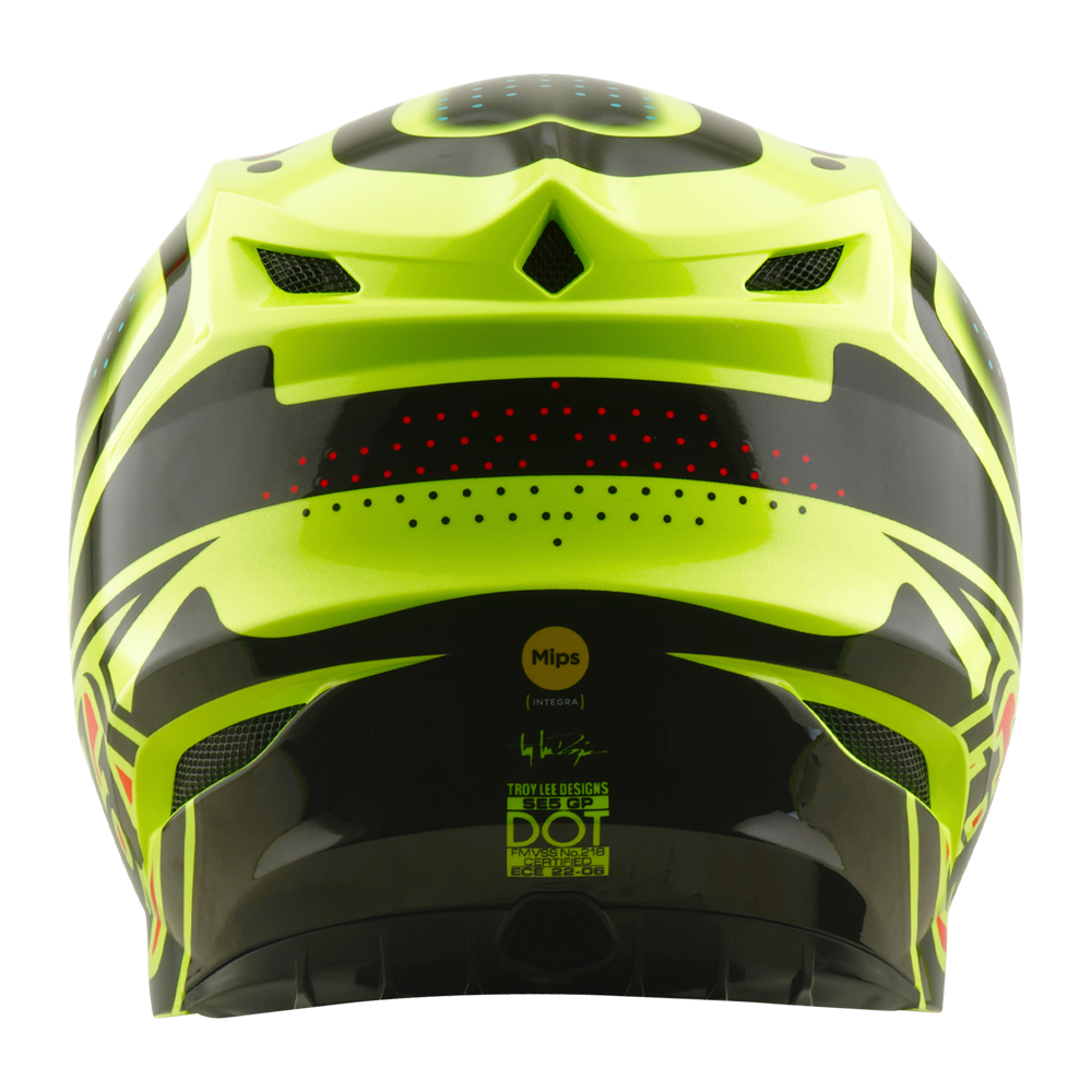 SE5 POLYCARBONATE HELMET THE LINE FLO YELLOW
