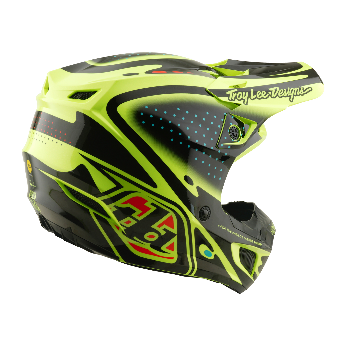 SE5 POLYCARBONATE HELMET THE LINE FLO YELLOW