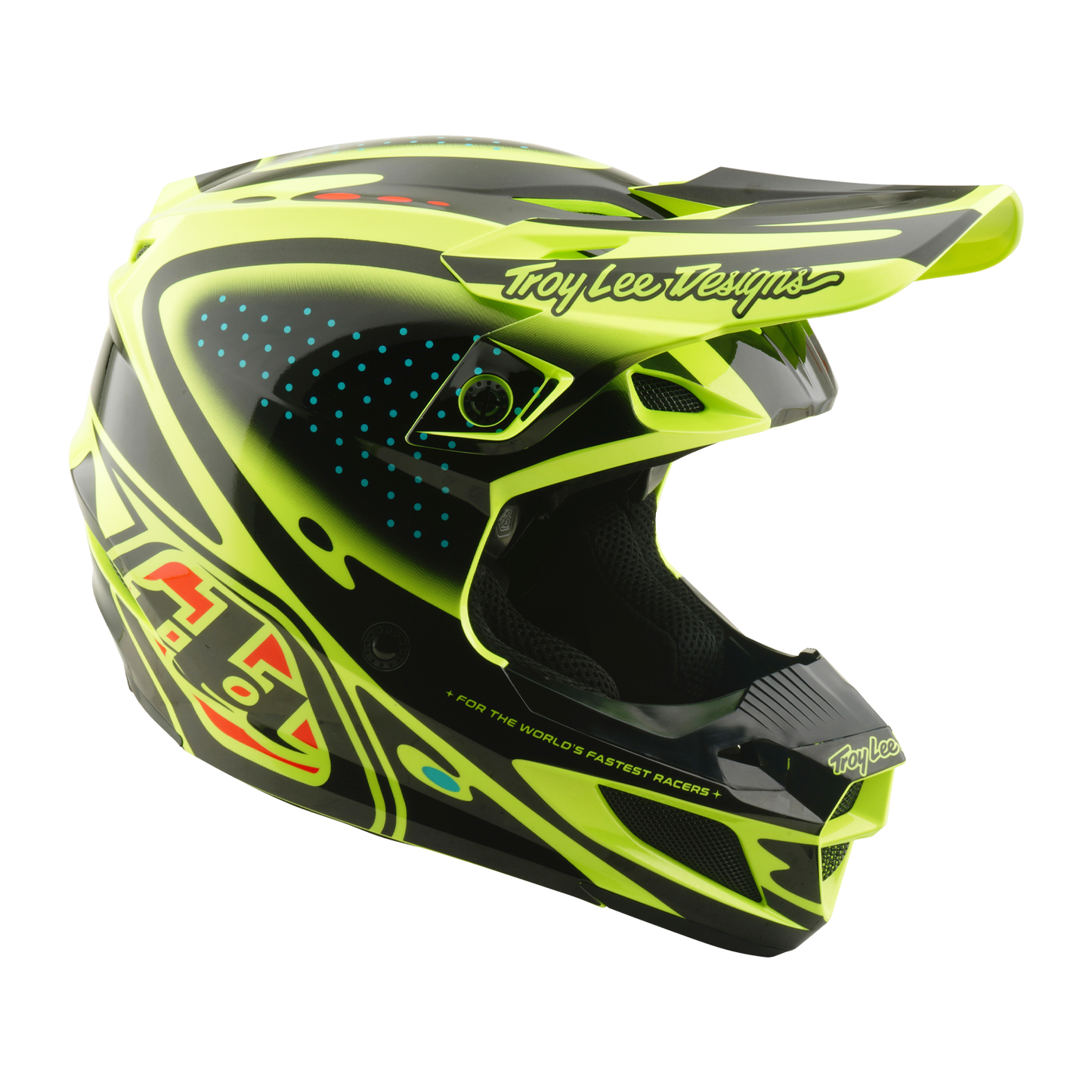 SE5 POLYCARBONATE HELMET THE LINE FLO YELLOW