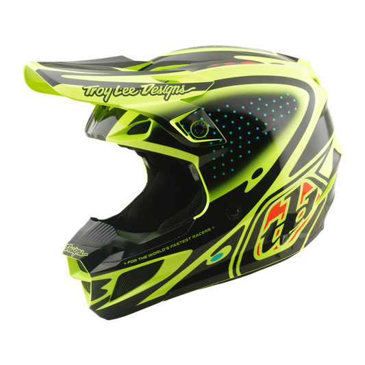 SE5 POLYCARBONATE HELMET THE LINE FLO YELLOW