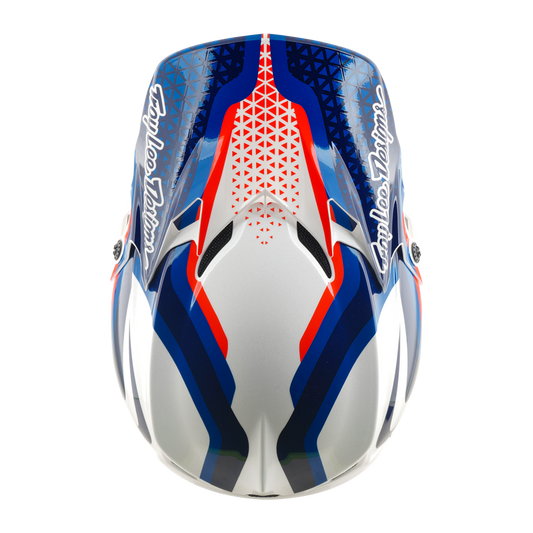GP PRO HELMET SLIDES WHITE / BLUE