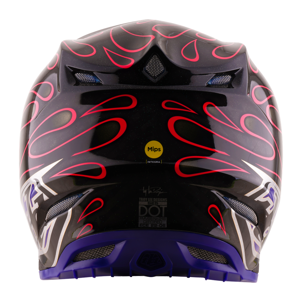 SE5 ECE CARBON HELMET OVERSPRAY BLACK / MAGENTA