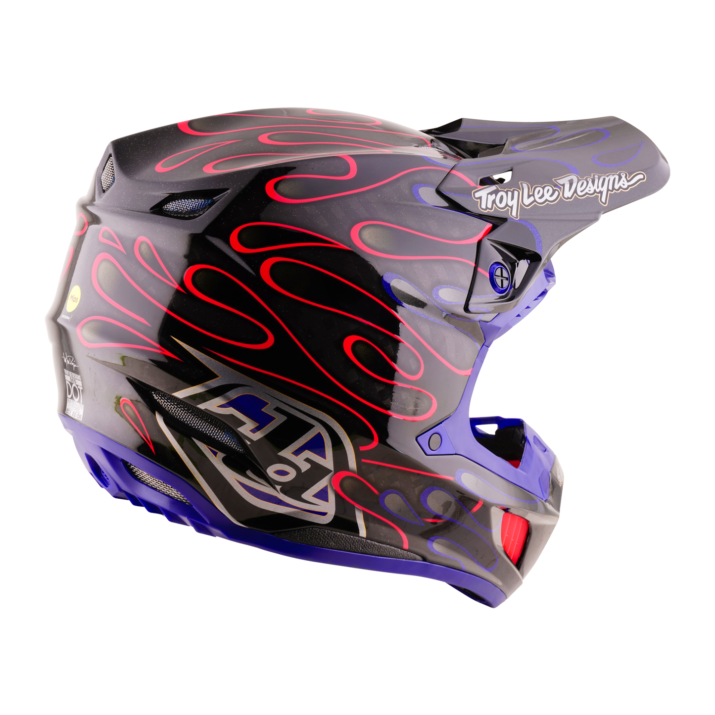 SE5 ECE CARBON HELMET OVERSPRAY BLACK / MAGENTA