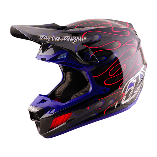 SE5 ECE CARBON HELMET OVERSPRAY BLACK / MAGENTA