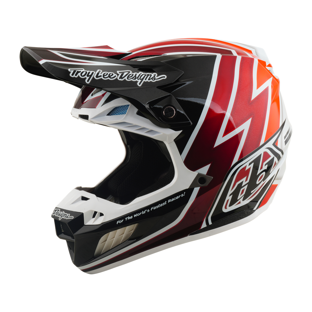 SE5 ECE COMPOSITE HELMET BOLTZ BLACK / RED