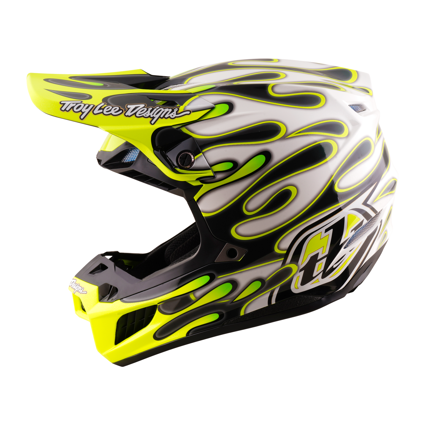 SE5 ECE COMPOSITE HELMET OVERSPRAY CHARCOAL / FLO YELLOW