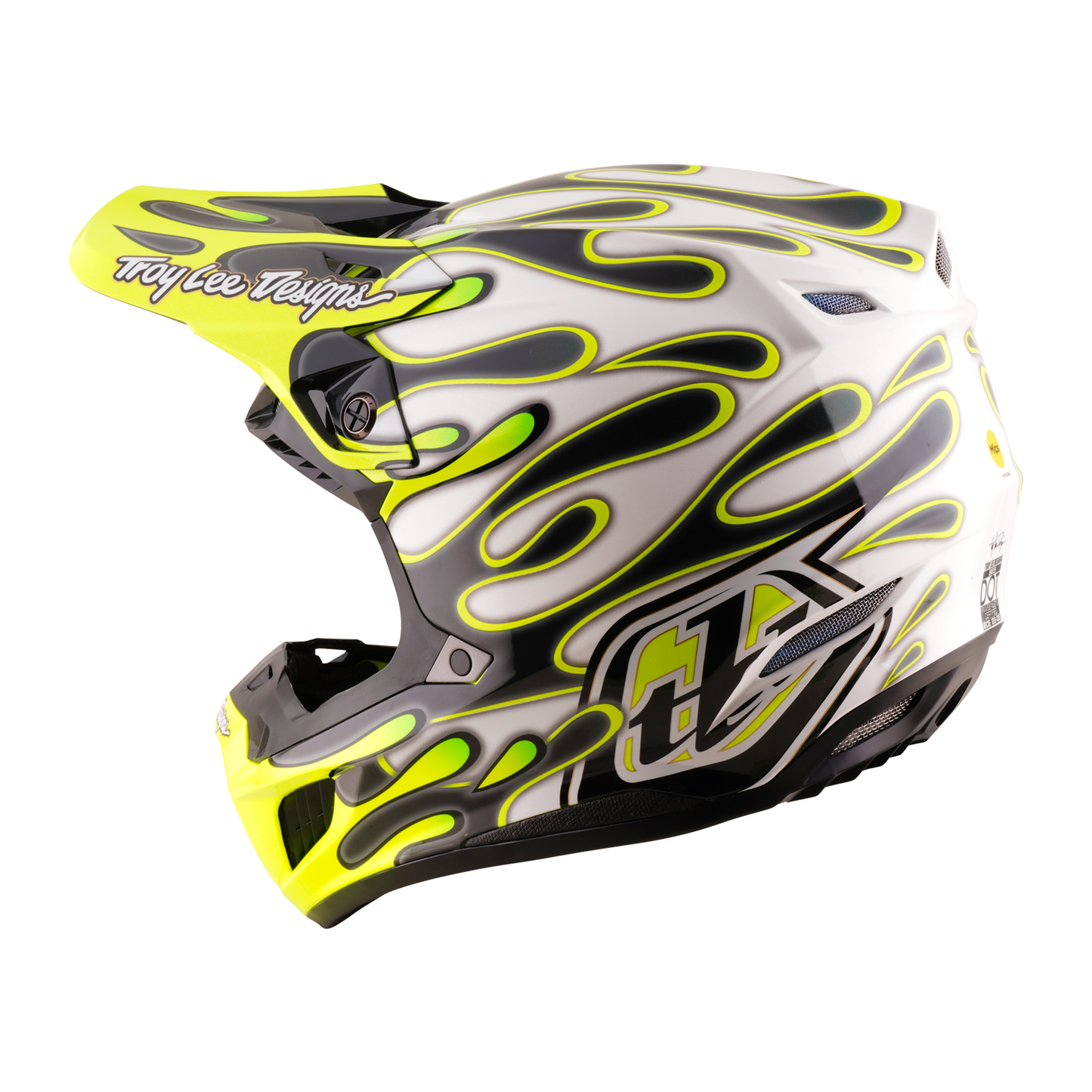 SE5 ECE COMPOSITE HELMET OVERSPRAY CHARCOAL / FLO YELLOW