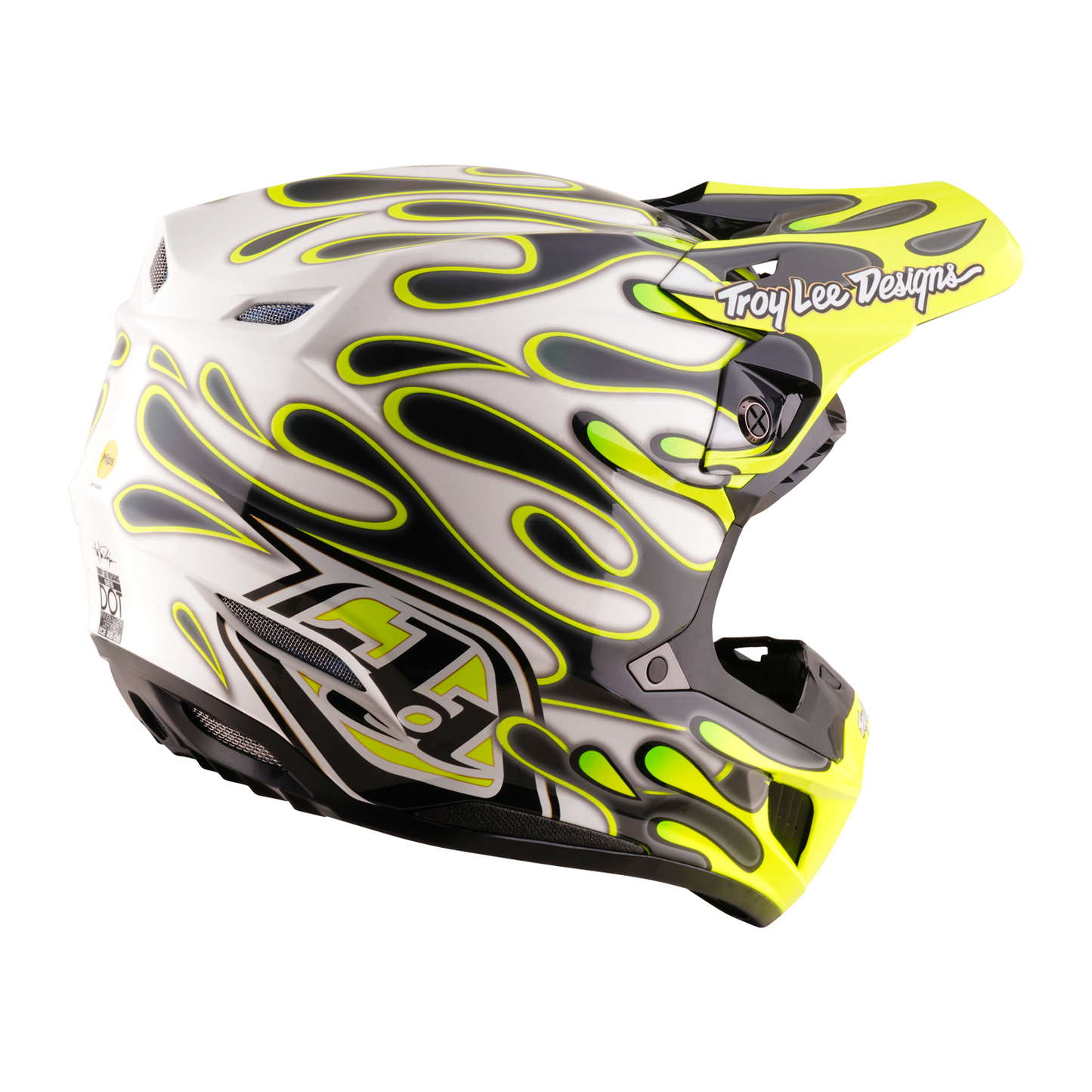 SE5 ECE COMPOSITE HELMET OVERSPRAY CHARCOAL / FLO YELLOW