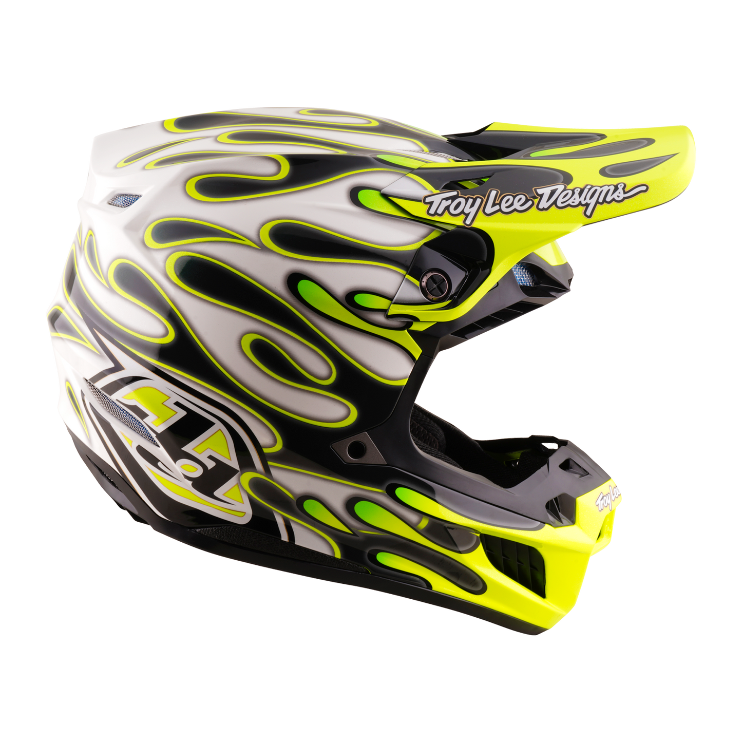 SE5 ECE COMPOSITE HELMET OVERSPRAY CHARCOAL / FLO YELLOW
