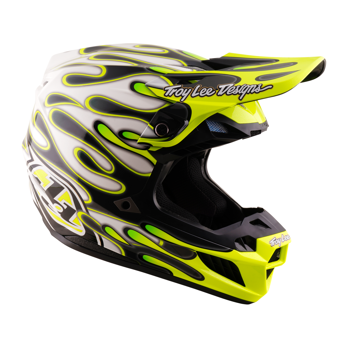 SE5 ECE COMPOSITE HELMET OVERSPRAY CHARCOAL / FLO YELLOW