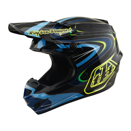 YOUTH GP PRO HELMET PULSE BLACK / FLO YELLOW