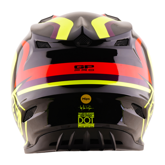 YOUTH GP PRO HELMET SLIDES BLACK / YELLOW