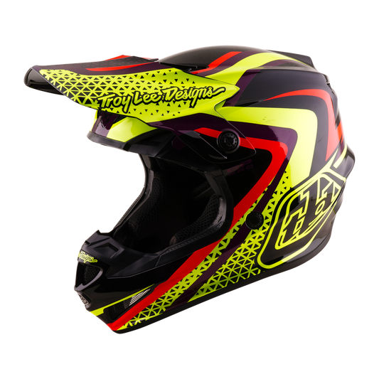 YOUTH GP PRO HELMET SLIDES BLACK / YELLOW