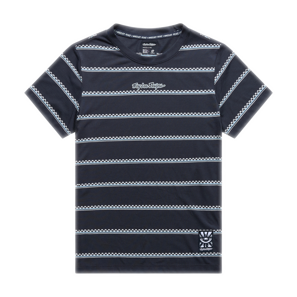 WOMENS LILIUM RIDE SHORT SLEEVE TEE CHECKED OUT CARBON