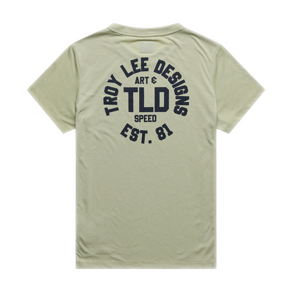 WOMENS LILIUM RIDE SHORT SLEEVE TEE STAMPS SAGE