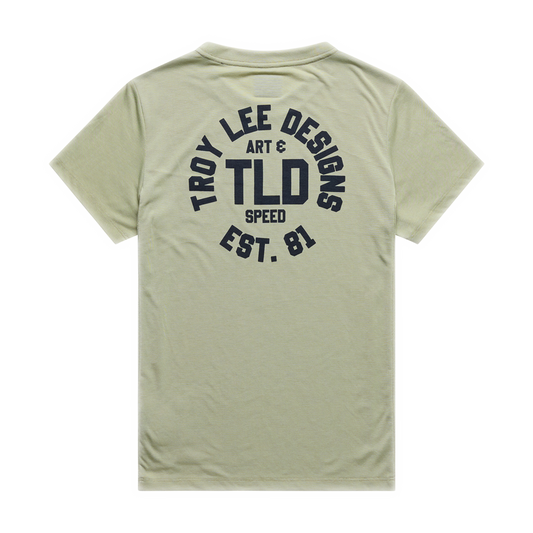 WOMENS LILIUM RIDE SHORT SLEEVE TEE STAMPS SAGE