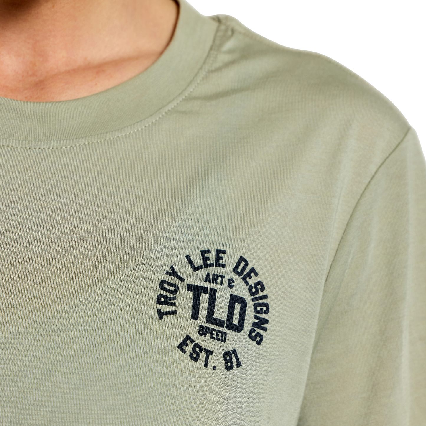 WOMENS LILIUM RIDE SHORT SLEEVE TEE STAMPS SAGE