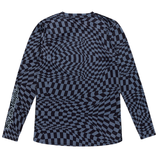 WOMENS LILIUM LS JERSEY TWISTED CHECKERS BLACK / GRAY