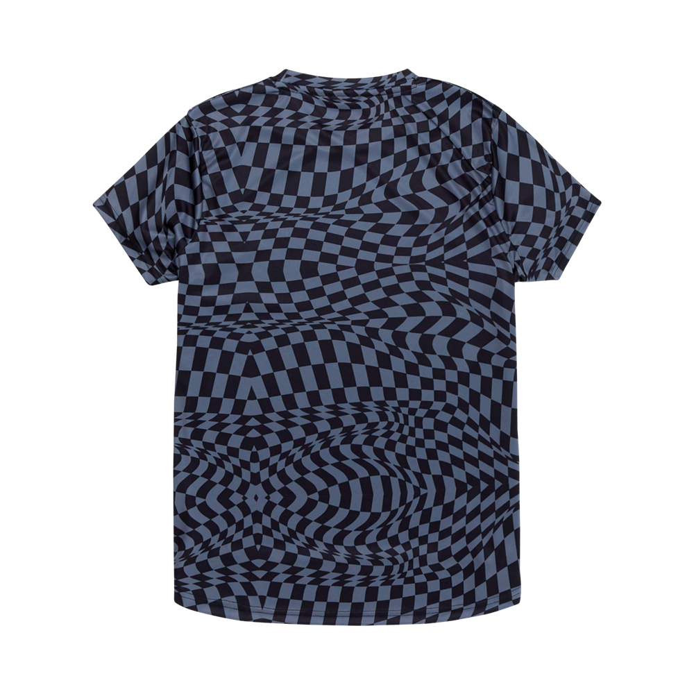 WOMENS LILIUM SS JERSEY TWISTED CHECKERS BLACK