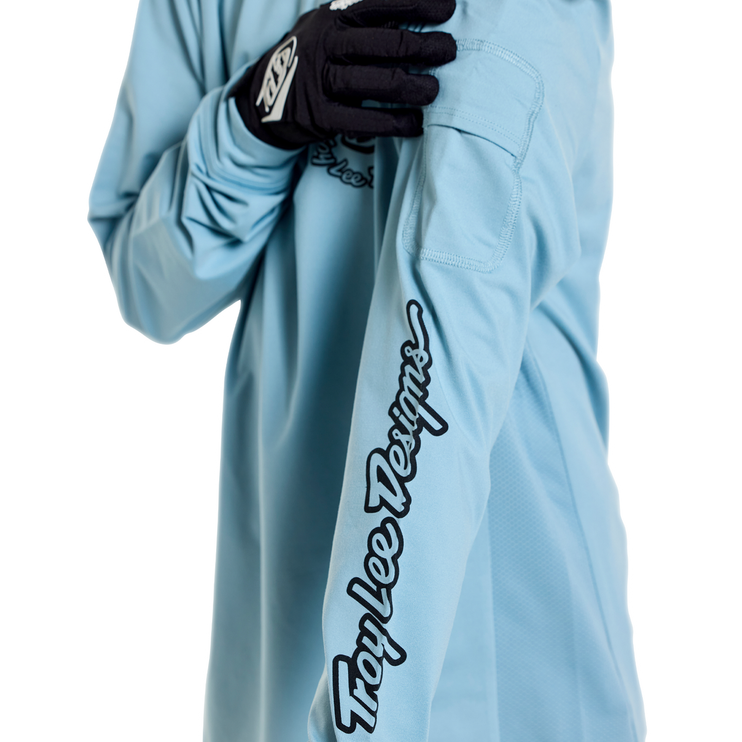 YOUTH RUCKUS RIDE LONG SLEEVE TEE CARBS DAWN BLUE